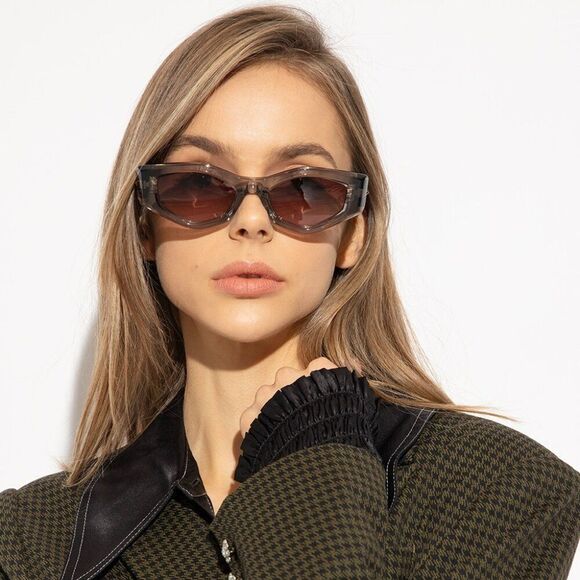 Valentino Women Sunglasses Translucent Grey Rose Irregular V - TRE VLS-101C-51 main image 12